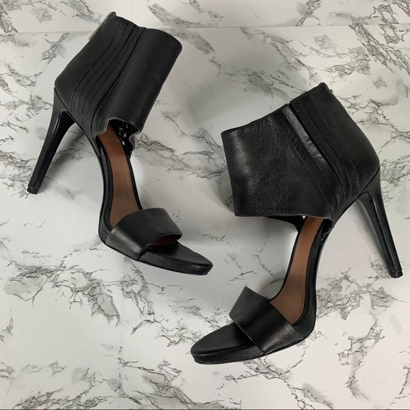 Vince Camuto Freya Black Open Toe Heel Sandals 8.5 - Picture 2 of 11